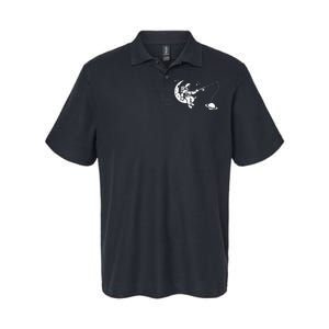 Astronaut Moon Planets Astronomy Space Ship Gift Softstyle Adult Sport Polo