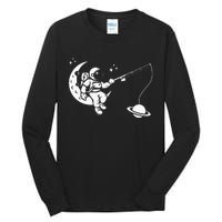 Astronaut Moon Planets Astronomy Space Ship Gift Tall Long Sleeve T-Shirt