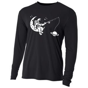 Astronaut Moon Planets Astronomy Space Ship Gift Cooling Performance Long Sleeve Crew