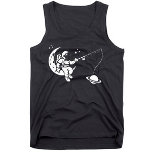 Astronaut Moon Planets Astronomy Space Ship Gift Tank Top