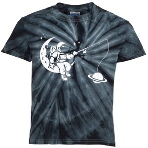 Astronaut Moon Planets Astronomy Space Ship Gift Kids Tie-Dye T-Shirt