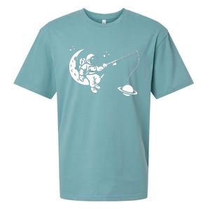 Astronaut Moon Planets Astronomy Space Ship Gift Sueded Cloud Jersey T-Shirt