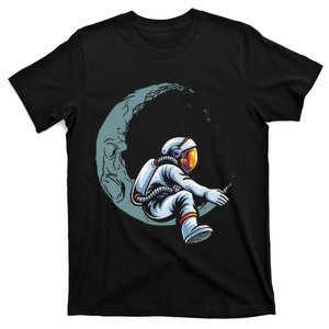 Astronaut Moon Projector Astronomy Telescope Stargazing T-Shirt