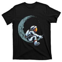 Astronaut Moon Projector Astronomy Telescope Stargazing T-Shirt