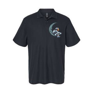 Astronaut Moon Projector Astronomy Telescope Stargazing Softstyle Adult Sport Polo