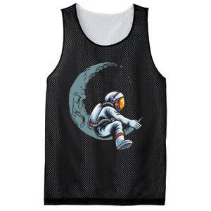 Astronaut Moon Projector Astronomy Telescope Stargazing Mesh Reversible Basketball Jersey Tank