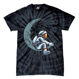 Astronaut Moon Projector Astronomy Telescope Stargazing Tie-Dye T-Shirt