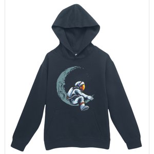 Astronaut Moon Projector Astronomy Telescope Stargazing Urban Pullover Hoodie