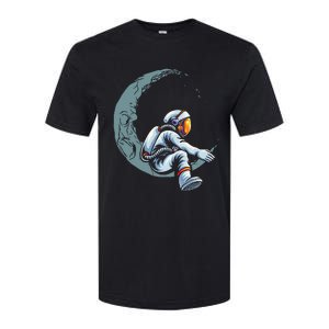 Astronaut Moon Projector Astronomy Telescope Stargazing Softstyle® CVC T-Shirt