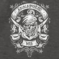 Annapolis Maryland Pirate Skull and Crossed Swords Vector Backpack