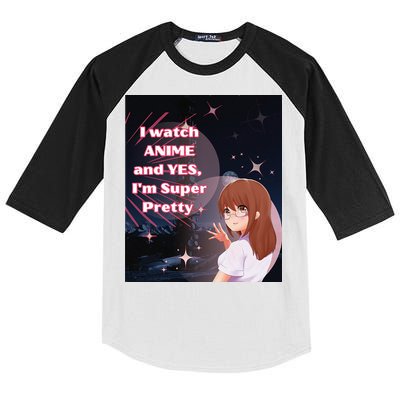 Anime & Manga Pretty Watch Anime Pink Kids Colorblock Raglan Jersey