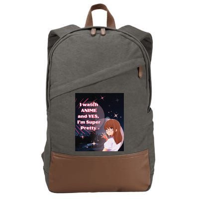 Anime & Manga Pretty Watch Anime Pink Cotton Canvas Backpack