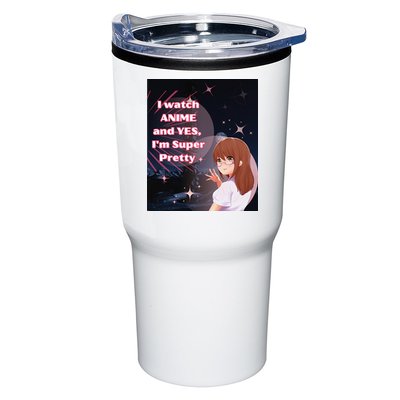 Anime & Manga Pretty Watch Anime Pink Tumbler