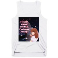 Anime & Manga Pretty Watch Anime Pink Tank Top