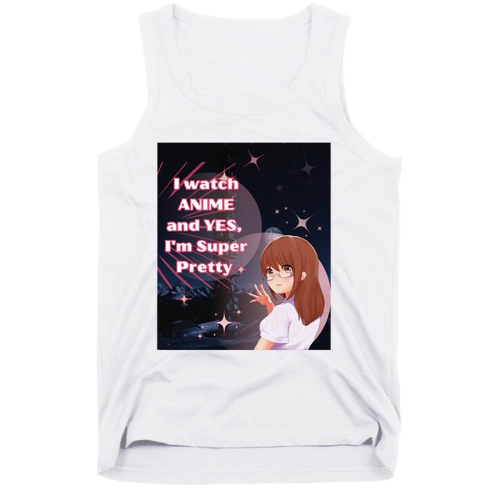 Anime & Manga Pretty Watch Anime Pink Tank Top