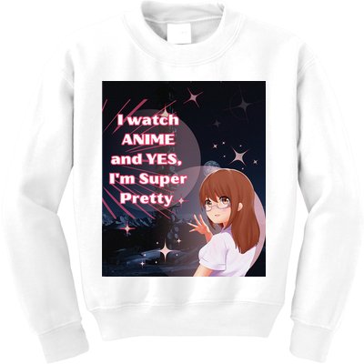 Anime & Manga Pretty Watch Anime Pink Kids Sweatshirt
