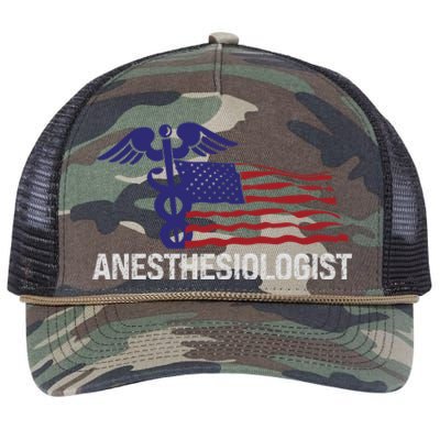 Anesthesiologist Medical Practioner Health Care Gift Retro Rope Trucker Hat Cap