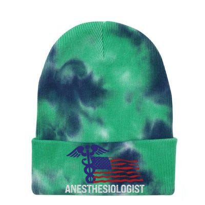 Anesthesiologist Medical Practioner Health Care Gift Tie Dye 12in Knit Beanie