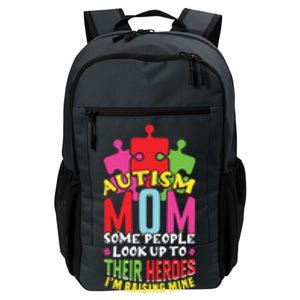 Autism Mom Proud Mama Puzzle April Blue Autism Awareness Gift Daily Commute Backpack