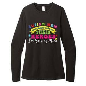 Autism Mom Proud Mama Puzzle Raising Autism Awareness Great Gift Womens CVC Long Sleeve Shirt