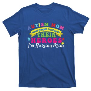 Autism Mom Proud Mama Puzzle Raising Autism Awareness Great Gift T-Shirt