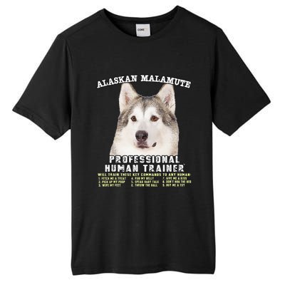 Alaskan Malamute Professional Human Trainer Cute Dog Tall Fusion ChromaSoft Performance T-Shirt