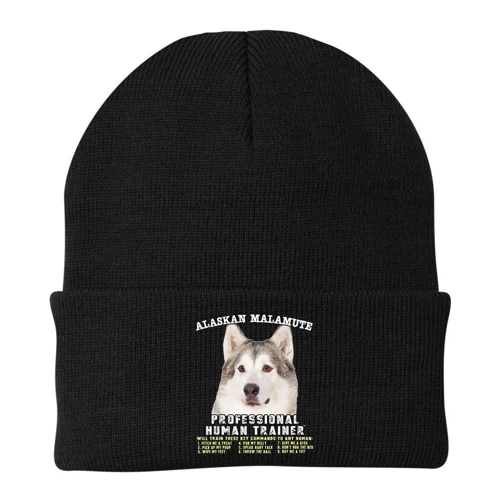 Alaskan Malamute Professional Human Trainer Cute Dog Beanie