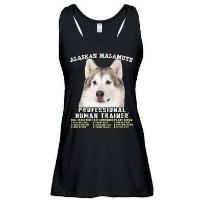 Alaskan Malamute Professional Human Trainer Cute Dog Ladies Essential Flowy Tank