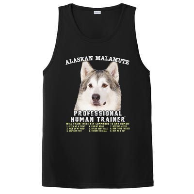 Alaskan Malamute Professional Human Trainer Cute Dog PosiCharge Competitor Tank