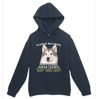 Alaskan Malamute Professional Human Trainer Cute Dog Urban Pullover Hoodie