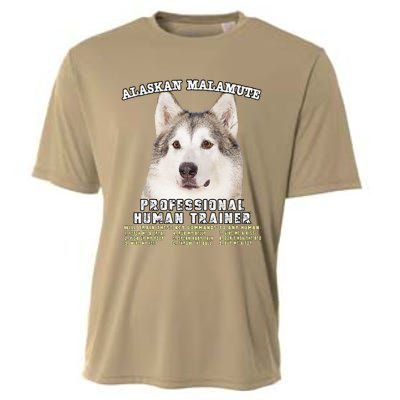 Alaskan Malamute Professional Human Trainer Cute Dog Cooling Performance Crew T-Shirt