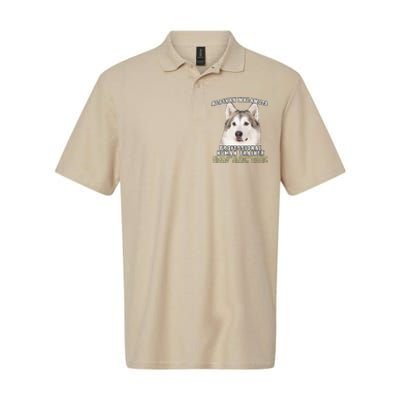 Alaskan Malamute Professional Human Trainer Cute Dog Softstyle Adult Sport Polo