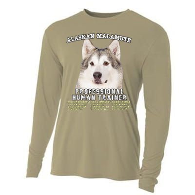 Alaskan Malamute Professional Human Trainer Cute Dog Cooling Performance Long Sleeve Crew