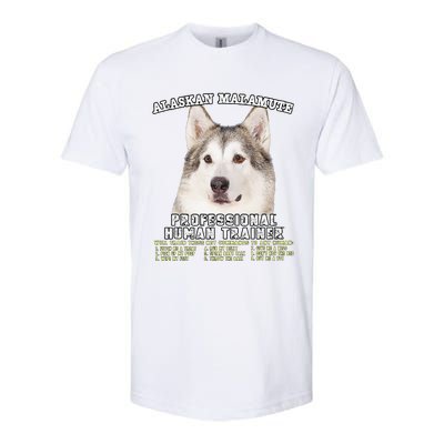 Alaskan Malamute Professional Human Trainer Cute Dog Softstyle CVC T-Shirt