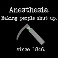 Anesthesia Making People Shut Up Since 1846 Cooling Performance Long Sleeve Crew