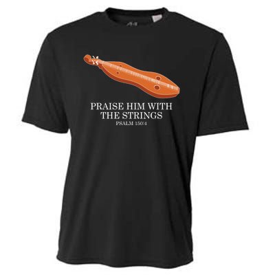 Appalachian Music Praise Him With The Strings Dulcimer Cooling Performance Crew T-Shirt