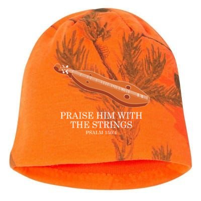 Appalachian Music Praise Him With The Strings Dulcimer Kati - Camo Knit Beanie