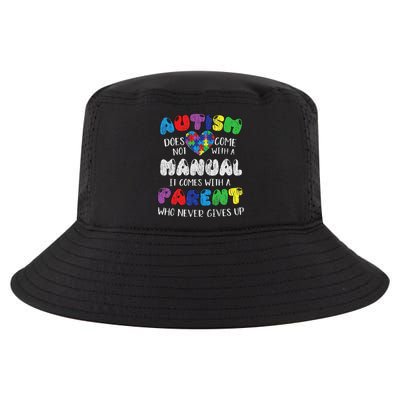 Autism Manual Parents Mom Dad Autistic Autism Awareness Cool Comfort Performance Bucket Hat