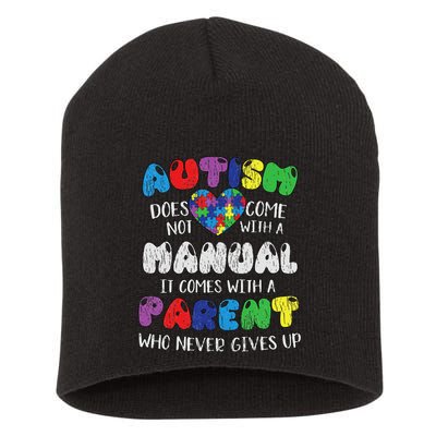 Autism Manual Parents Mom Dad Autistic Autism Awareness Short Acrylic Beanie
