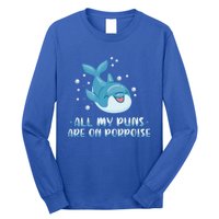 All My Puns Are On Porpoise Dolphin Mammal Animals Marine Meaningful Gift Long Sleeve Shirt