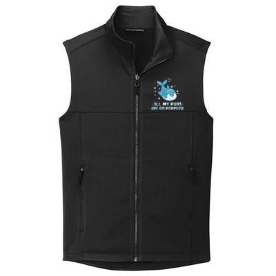 All My Puns Are On Porpoise Dolphin Mammal Animals Marine Meaningful Gift Collective Smooth Fleece Vest