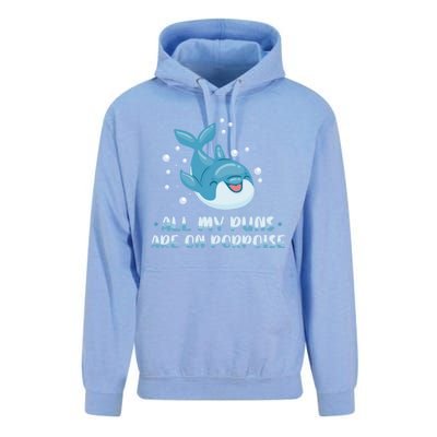 All My Puns Are On Porpoise Dolphin Mammal Animals Marine Meaningful Gift Unisex Surf Hoodie