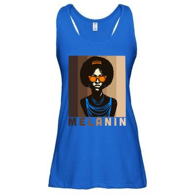 Afro Melanin Queen Cute Gift African American 'S Black Pride Gift Ladies Essential Flowy Tank