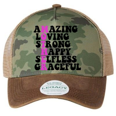 Amazing Mother Quote Cute Gift Legacy Tie Dye Trucker Hat