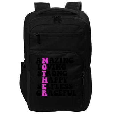 Amazing Mother Quote Cute Gift Impact Tech Backpack