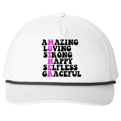 Amazing Mother Quote Cute Gift Snapback Five-Panel Rope Hat