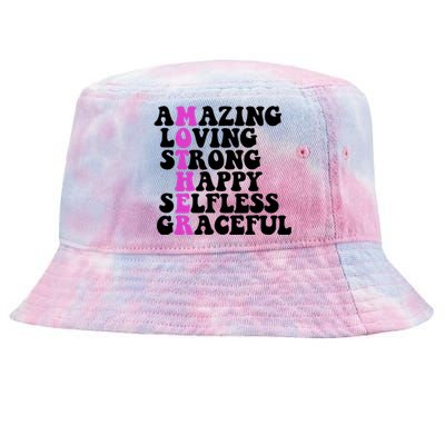 Amazing Mother Quote Cute Gift Tie-Dyed Bucket Hat