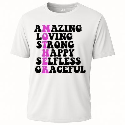 Amazing Mother Quote Cute Gift Cooling Performance Crew T-Shirt