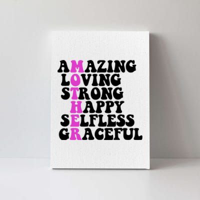 Amazing Mother Quote Cute Gift Canvas