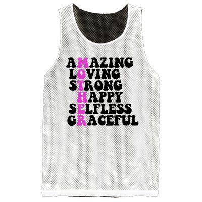 Amazing Mother Quote Cute Gift Mesh Reversible Basketball Jersey Tank